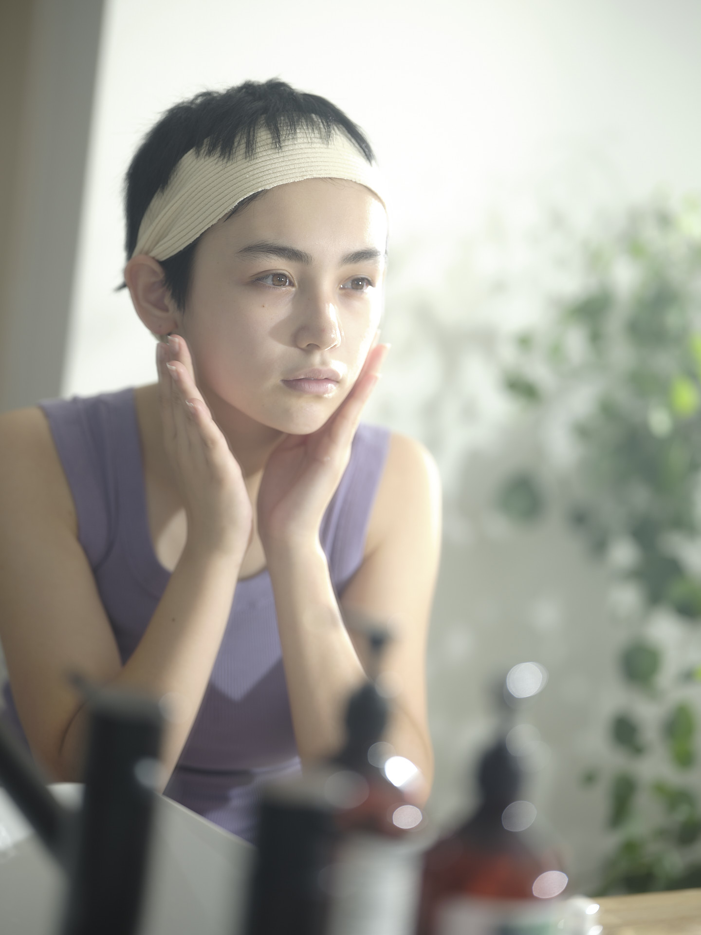 自然光　ハウススタジオ　aL/Right STUDIO.　光の入り方　　生活シーンのプロップス　パウダールームプロップス完備　撮影スタジオ　東京　世田谷　撮影